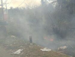 Asap Sampah terbakar di Kediri, Diduga Ulah Orang Iseng