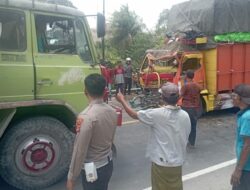 Tabrakan Truk di Lombok Barat, 2 Pengemudi Luka-luka
