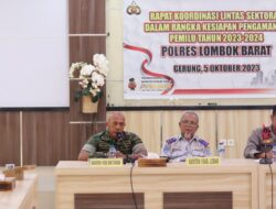 Lombok Barat Gelar Rapat Koordinasi Pengamanan Pemilu 2024