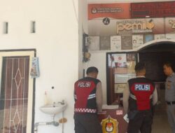 Polres Lombok Barat Patroli di Kantor KPU Lombok Barat Antisipasi Gangguan Kamtibmas