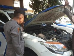 Polres Lombok Barat Pastikan Kendaraan Patroli Siap untuk Mantap Brata 2023/2024