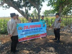 Polsek Kediri Gelar Patroli dan Himbauan Karhutla di Kebon Orong