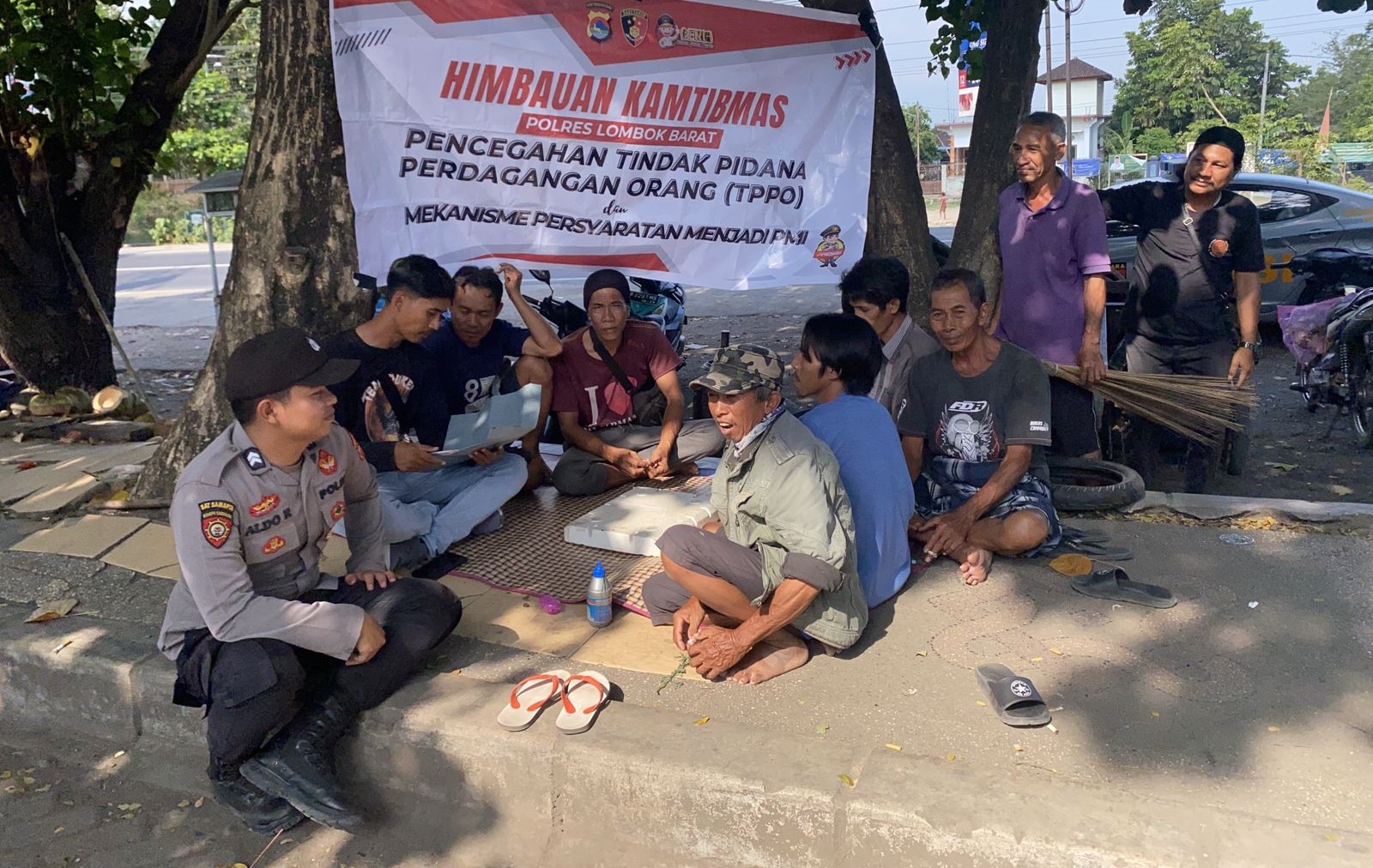 Polsek Kediri Gelar Sosialisasi tentang Tindak Pidana Perdagangan Orang