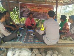 Polsek Sekotong Sambang dan Silaturahmi di Lebah Suren, Sampaikan Himbauan Karhutla