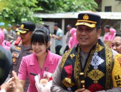 Kapolres Lombok Barat Tanam Pohon dan Lepas Bibit Ikan di Polsek Gerung
