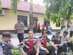 Polres Lombok Barat Gelar Apel Kesiapan Personel dan Pengecekan Kesehatan Jelang Pemilu 2024