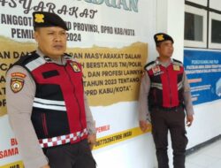 Polres Lombok Barat Patroli Preventif di Bawaslu Lombok Barat