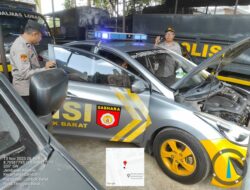 Kendaraan Patroli Polres Lombok Barat Siap Amankan OMB Rinjani 2023/2024