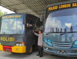 Kendaraan Dinas Polres Lombok Barat Dipersiapkan Maksimal untuk Amankan OMB Rinjani 2023/2024
