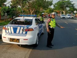 Polres Lombok Barat Gelar Patroli Pengamanan Pemilu 2024 di Jalur Strategis