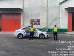 Polres Lombok Barat Patroli Jalur Pemilu, Jamin Kamseltibcarlantas