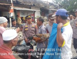 Polres Lombok Barat Sosialisasi Pemilu 2024 ke Komunitas Pedagang Ayam dan Tokoh Masyarakat Kuripan