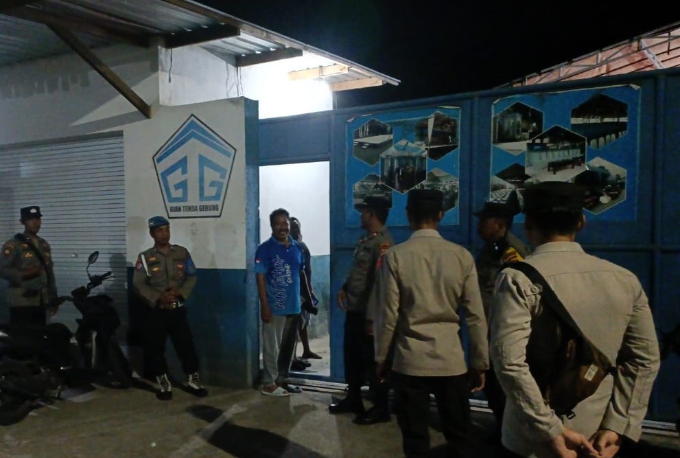 Kapolsek Gerung Pimpin Pengamanan Kampanye Caleg DPRD Lobar