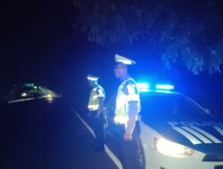 Patroli Malam Sat Lantas Polres Lombok Barat Antisipasi Balap Liar dan 3C