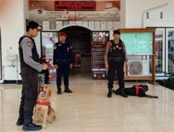 Polres Lombok Barat Sterilisasi Kantor KPU Gerung Jelang Pemilu 2024