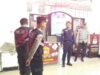 Personel Satuan Samapta Polres Lombok Barat Melaksanakan Pengamanan di Kantor KPU Kabupaten Lombok Barat