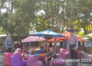 Polair Polres Lombok Barat Patroli dan Sosialisasi di Pantai Cemare, Antisipasi Tindak Pidana dan Jaga Kamtibmas