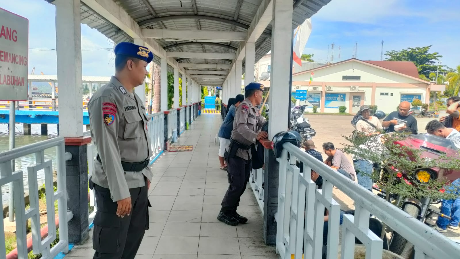 Polair Polres Lombok Barat Tingkatkan Keamanan dan Kondusifitas Kamtibmas di Pelabuhan Lembar