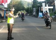 Polres Lombok Barat Amankan Arus Lalu Lintas di Simpang Tiga Pelabuhan Lembar