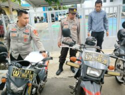 Polres Lombok Barat Siap Amankan Pemilu 2024, Periksa Kendaraan Dinas Roda Dua