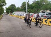 Patroli Sepeda Polres Lombok Barat Antisipasi 3C di Pelabuhan Lembar