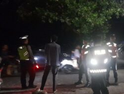 Personel Sat Samapta Polres Lombok Barat Amankan Kampanye Dialogis Caleg DPRD Lombok Barat