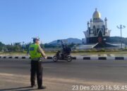 Satgas Kamseltibcarlantas Polres Lombok Barat Gelar Patroli Rutin Antisipasi Laka Lantas dan 3C