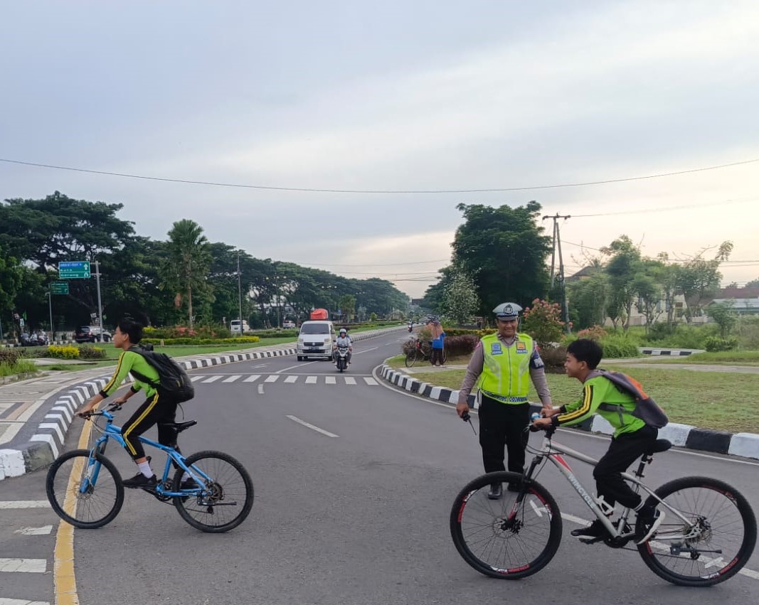 Satgas Kamseltibcarlantas Polres Lombok Barat Siaga Amankan Pemilu 2024