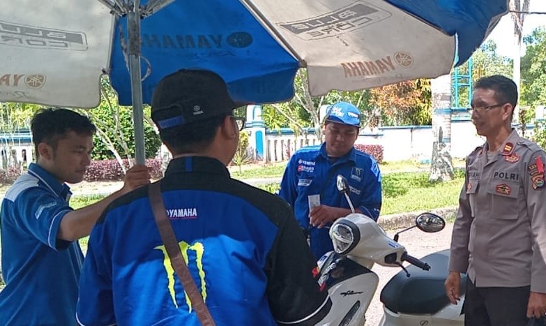 Satgas Preventif Polres Lombok Barat Edukasi dan Sosialisasi Kamtibmas Pemilu 2024 di Gerung