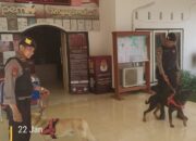 Polres Lobar Sterilisasi Kantor KPU Lombok Barat Jelang Pemilu 2024