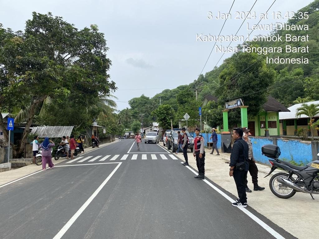 Polres Lobar Amankan Kampanye Dialogis Caleg DPRD di Labuan Tereng