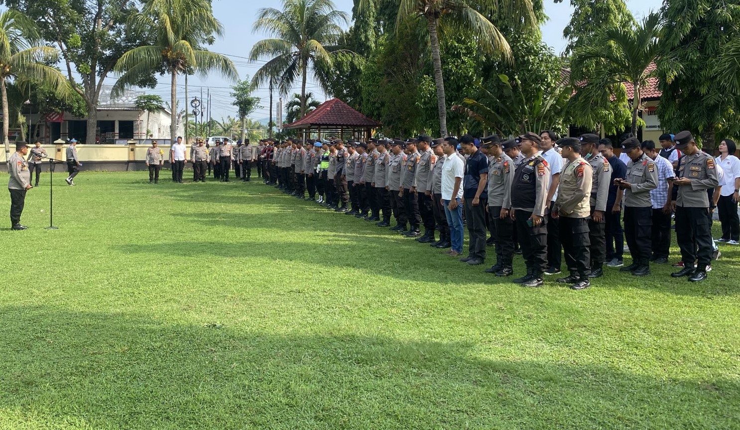 Polres Lombok Barat Gelar Apel Kesiapan Personel Amankan Pemilu 2024