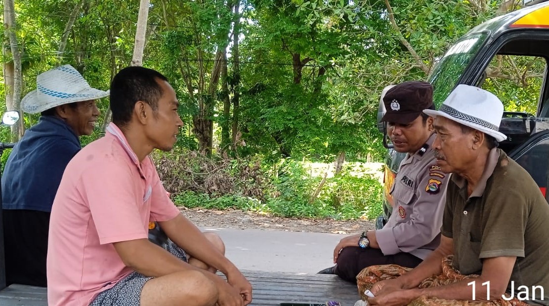 Polres Lombok Barat Gencarkan Sosialisasi Kamtibmas Jelang Pemilu di Desa Kebun Ayu Gerung