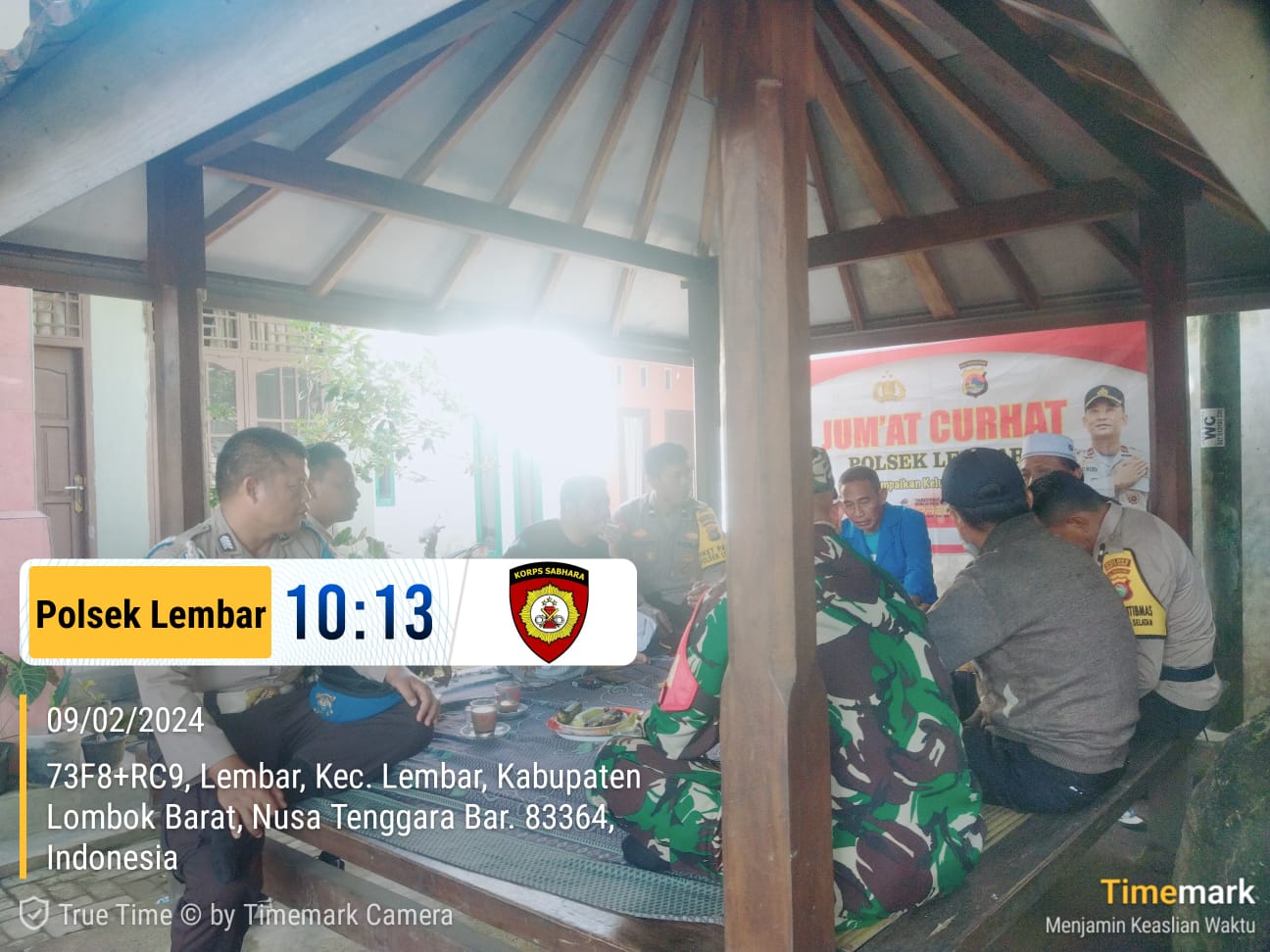 Jumat Curhat Polsek Lembar Menjaga Kamtibmas dan Menyambut Pemilu 2024 Aman di Lombok Barat