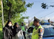 Operasi Mantap Brata Rinjani 2024: Sat Lantas Polres Lombok Barat Patroli Sore di Titik Rawan Laka Lantas