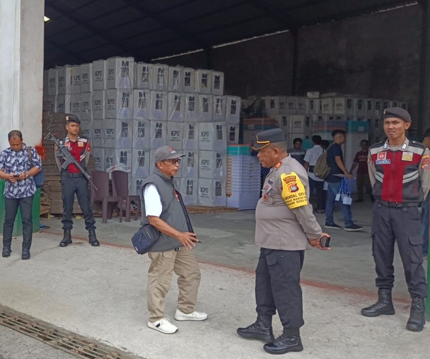 Kotak Suara KPU Lombok Barat Aman Terdistribusi, Dipantau Ketat Polres Lobar