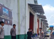 Polsek Kediri Gelar Patroli di Gudang Logistik KPU Lombok Barat, Antisipasi Gangguan Keamanan