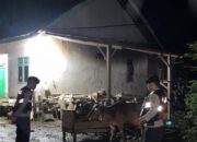 Polsek Sekotong Patroli Kandang Sapi Warga, Antisipasi Pencurian Jelang Idul Fitri