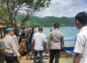 Patroli Polsek Sekotong di Pantai Kemos Berikan Rasa Aman Bagi Wisatawan