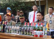 Operasi Pekat Berhasil! Ratusan Miras di Lombok Barat Disita dan Dimusnahkan