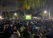 Ribuan Suporter Garuda Muda Padati Nobar Semifinal Piala Asia U-23 di Lombok Barat