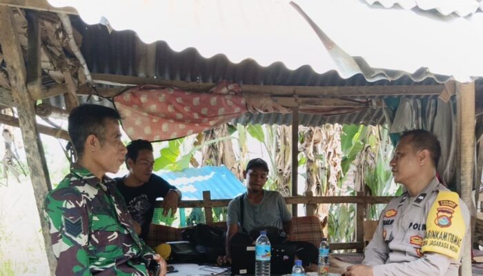 TNI-Polri Bersinergi Jaga Keamanan Desa Jagaraga Indah, Warga Diminta Aktifkan Poskamling