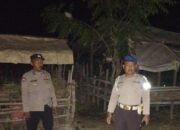 Patroli KRYD Polsek Lembar Sasar Kandang Kumpul, Warga Diimbau Waspada