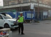 Polsek Batulayar Gelar Giat Rawan Pagi, Jaga Kelancaran Lalu Lintas di Senggigi