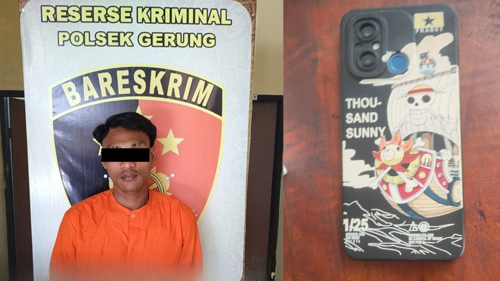 Polsek Gerung Ungkap Kasus Pencurian Ponsel