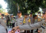 Polsek Kediri Gelar Jumat Berkah Peduli Stunting, Sumbang Telur untuk Balita