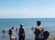 Patroli Polsek Labuapi Minimalisir Kejahatan 3C di Pantai Kuranji Bangsal, Pengunjung Puas
