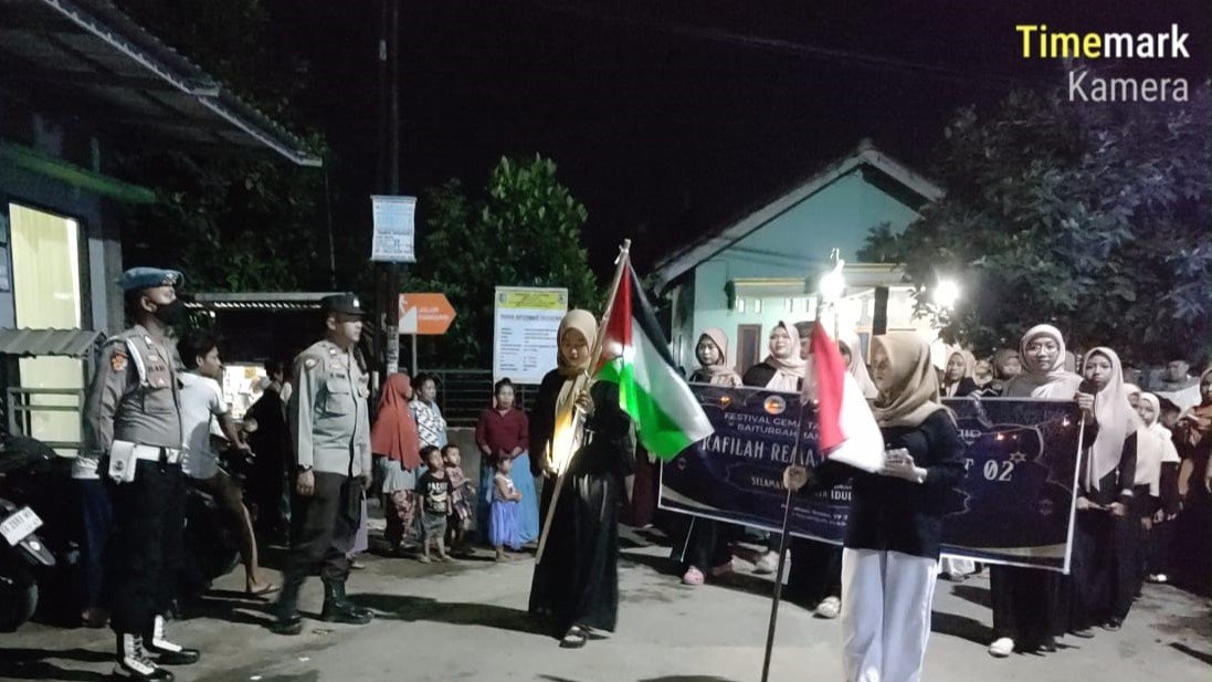 Pengamanan Ketat Pawai Takbiran Keliling di Lombok Barat Berlangsung Aman dan Kondusif