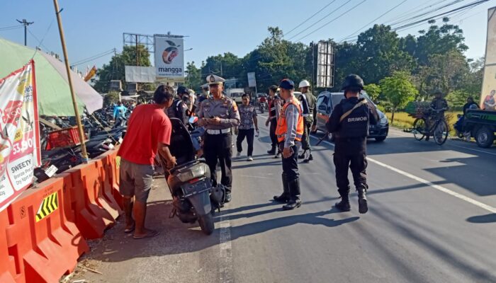 Pasar Kediri Jadi Sasaran Operasi Patuh Rinjani 2024, Puluhan Pelanggar Lalu Lintas Ditindak