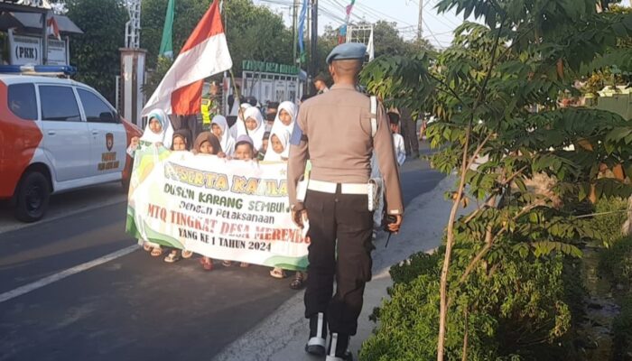 Pawai Akbar MTQ Desa Merembu Sukses, Lalu Lintas Aman Terkendali